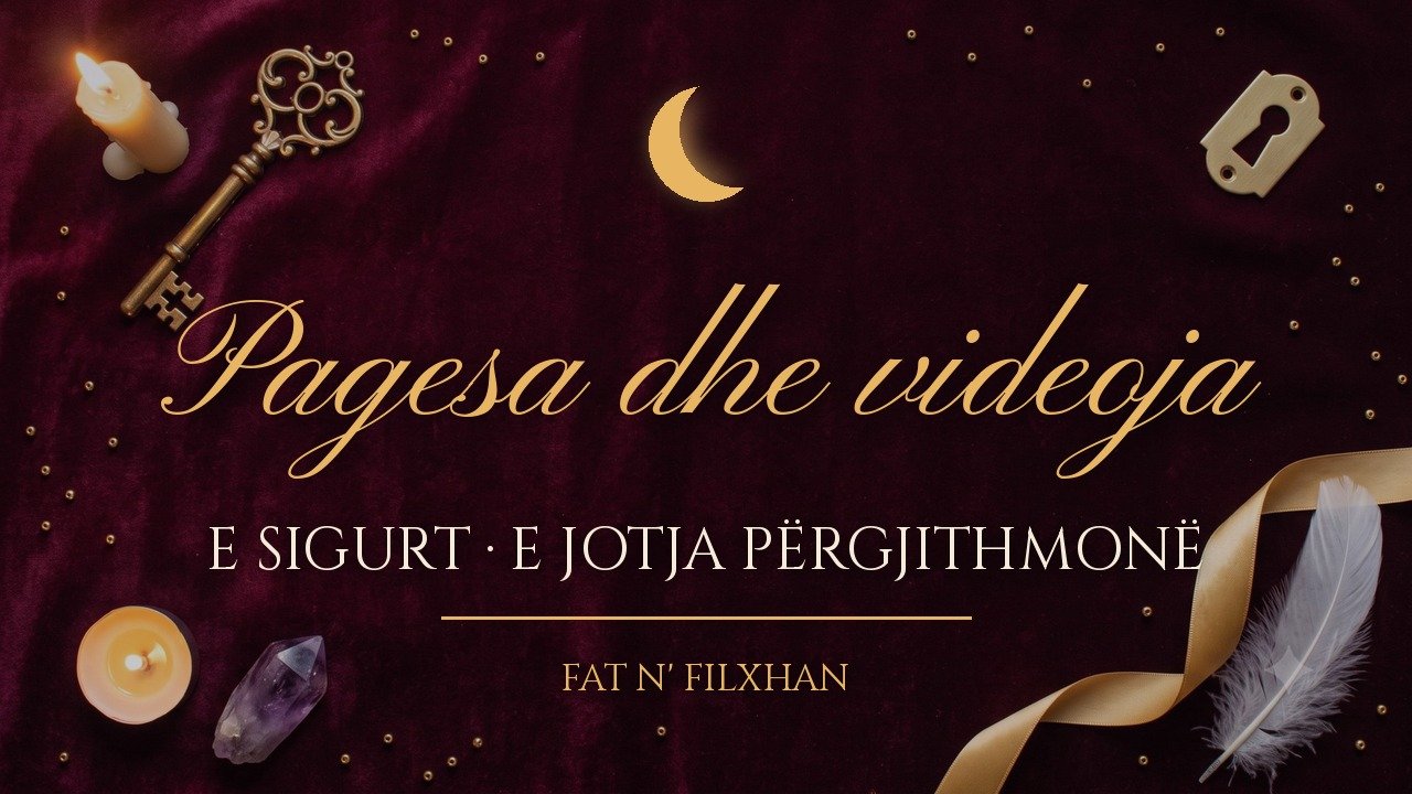 Pagesa dhe videoja jote — video